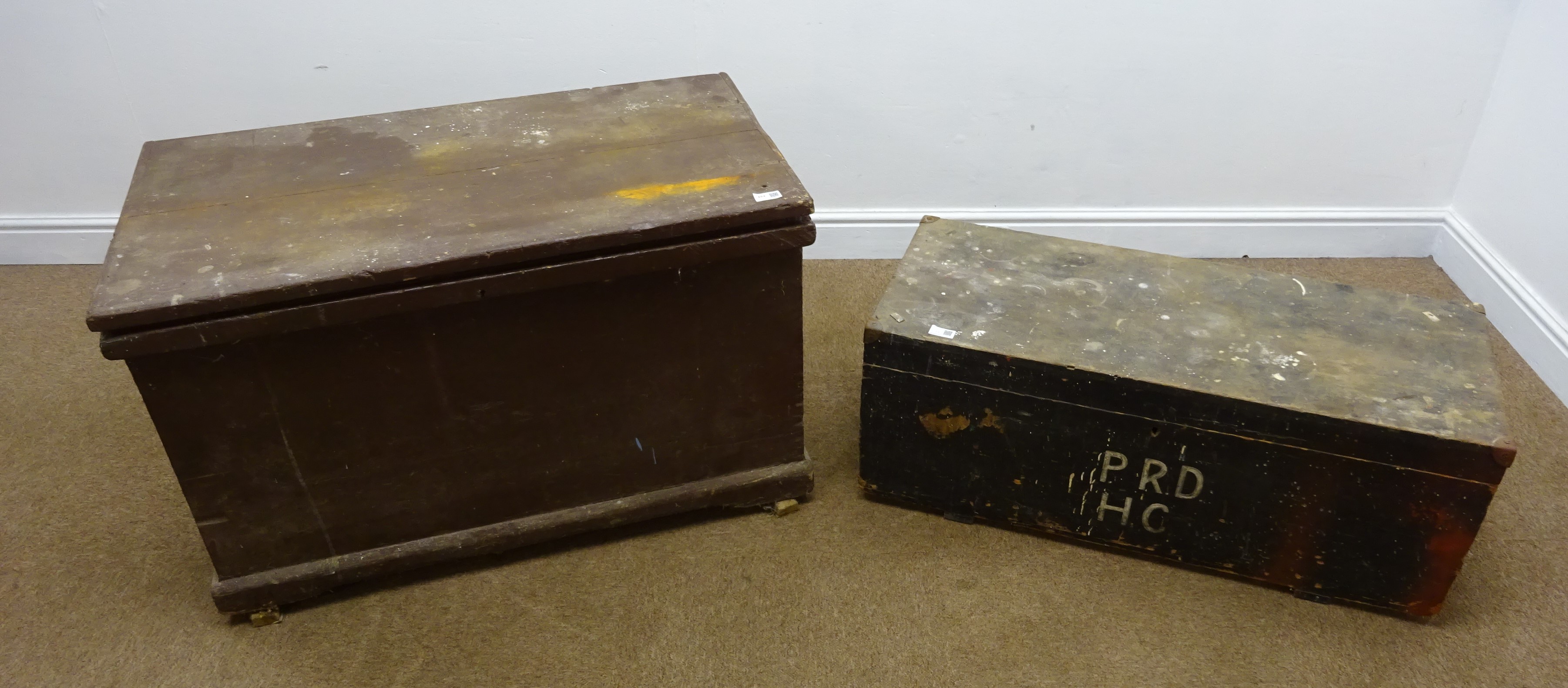 Two large wooden tool chests containing a quantity of hand tools, - Image 4 of 4