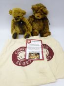 Two limited edition Anniversary Charlie Bears - Jack & Thomas ltd ed.