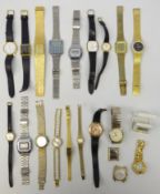 Collection of various Quartz wristwatches including Tunis, Citron, Rotary,