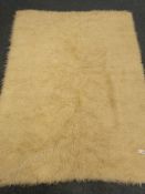 Habitat long pile wool rug,