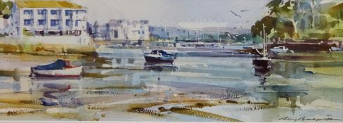 'The Estuary at Kingsbridge', watercolour signed by Ray Balkwill (British 1948-),