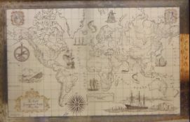 'The Royal Geographical Society Silver Map', limited edition no 925/1000 by John Pinches,