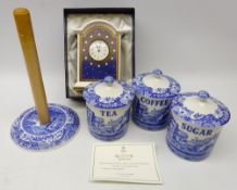 Spode The Millennium Collection porcelain mantle clock, with box and certificate,