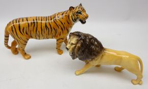 Beswick Tiger and Lion,