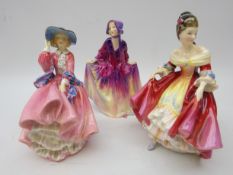 Three Royal Doulton figures 'Sweet Anne',