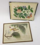 Two late 19th/ early 20th century Chinese watercolours on rice paper,