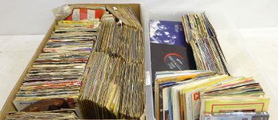 Collection of vinyl singles including The Who, Stevie Wonder, Cliff Richard, Elvis, Lionel Richie,