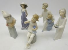 Six Lladro figures comprising Susan no.