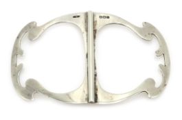 Edwardian Art Nouveau silver buckle, by S.M.