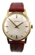 9ct gold gentleman's Mondia presentation manual wristwatch,