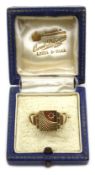 9ct gold ruby set signet ring hallmarked Condition Report 3.