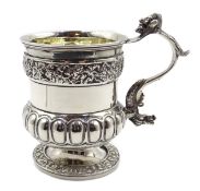 George III silver mug by Thomas Wallis II & Jonathan Hayne London 1818,