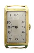 18ct gold wristwatch by Sapho Geneve import marks Glasgow 1924 length 3.
