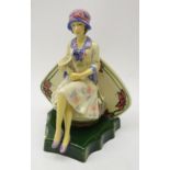 Kevin Francis figure of Charlotte Rhead, modelled by Andy Moss, ltd. ed.