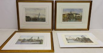 Dutch Scenes, four limited edition etchings, signed titled and numbered by H.