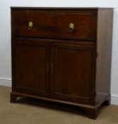 Regency brass inlaid and cross banded mahogany secretaire chest,