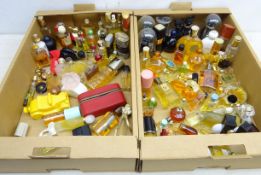 Collection of assorted vintage and modern perfume bottles (contents varying) including Chanel No.