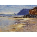 'Light Study on Water Sidmouth', oil on artist's board signed by Matt Culmer (British Contemporary),