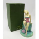 Kevin Francis figure of Marilyn Monroe from the Twentieth Century Icons Series in rose pink basque,