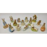 Fourteen Royal Albert Beatrix Potter figures,