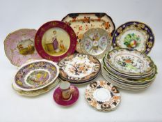 Two early 19th century Derby Japan pattern plates,