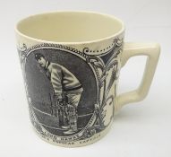 Cricket - Commemorative transfer printed mug for 'Lord Hawke, Yorkshire's Popular Captain' & 'Hon.