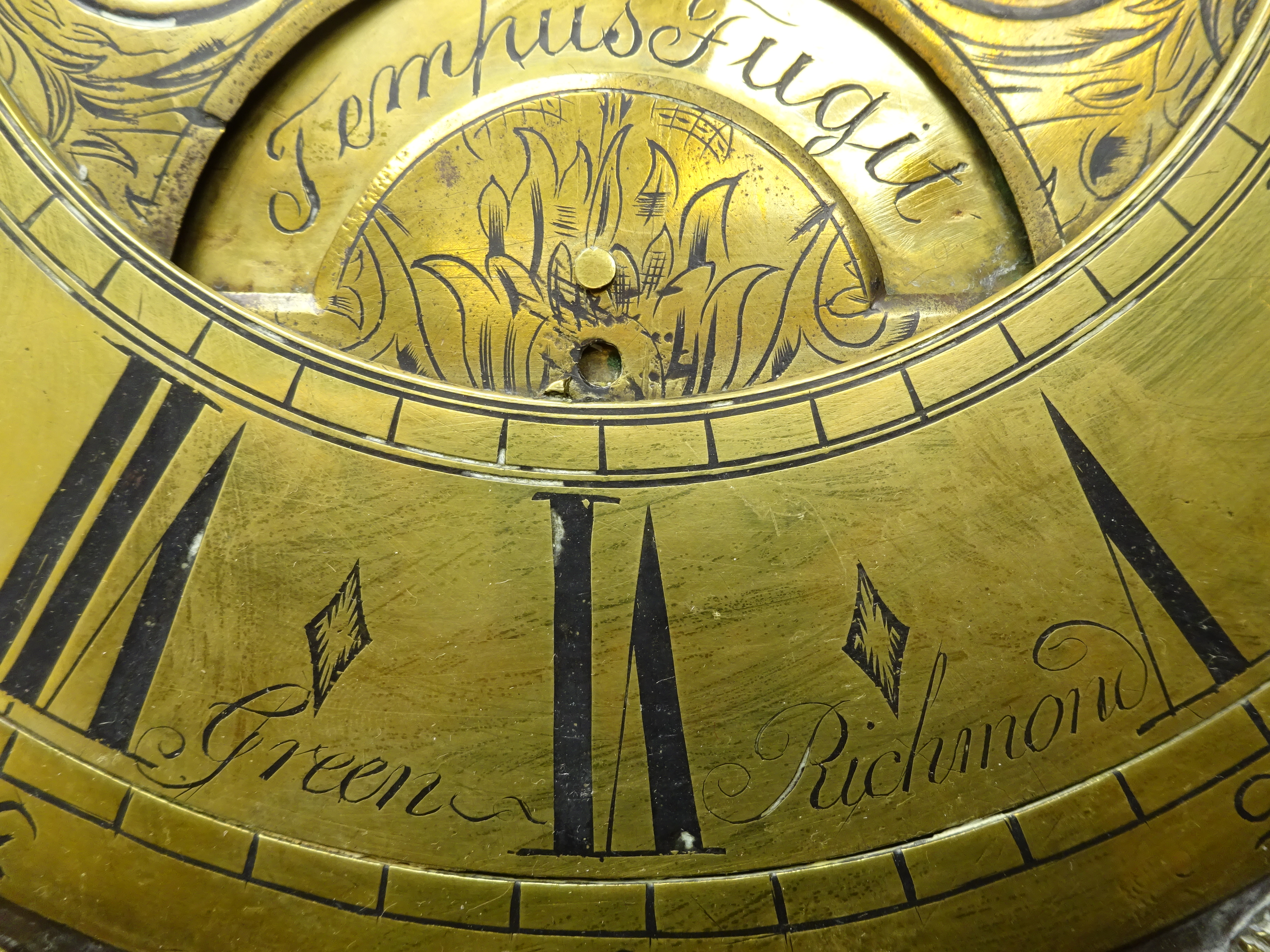 18th century oak longcase clock, 42. - Image 6 of 8