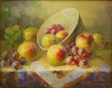 Still Life of Fruit on Table,