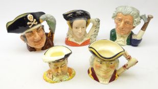 Three Royal Doulton Character jugs; Anne of Cleves,