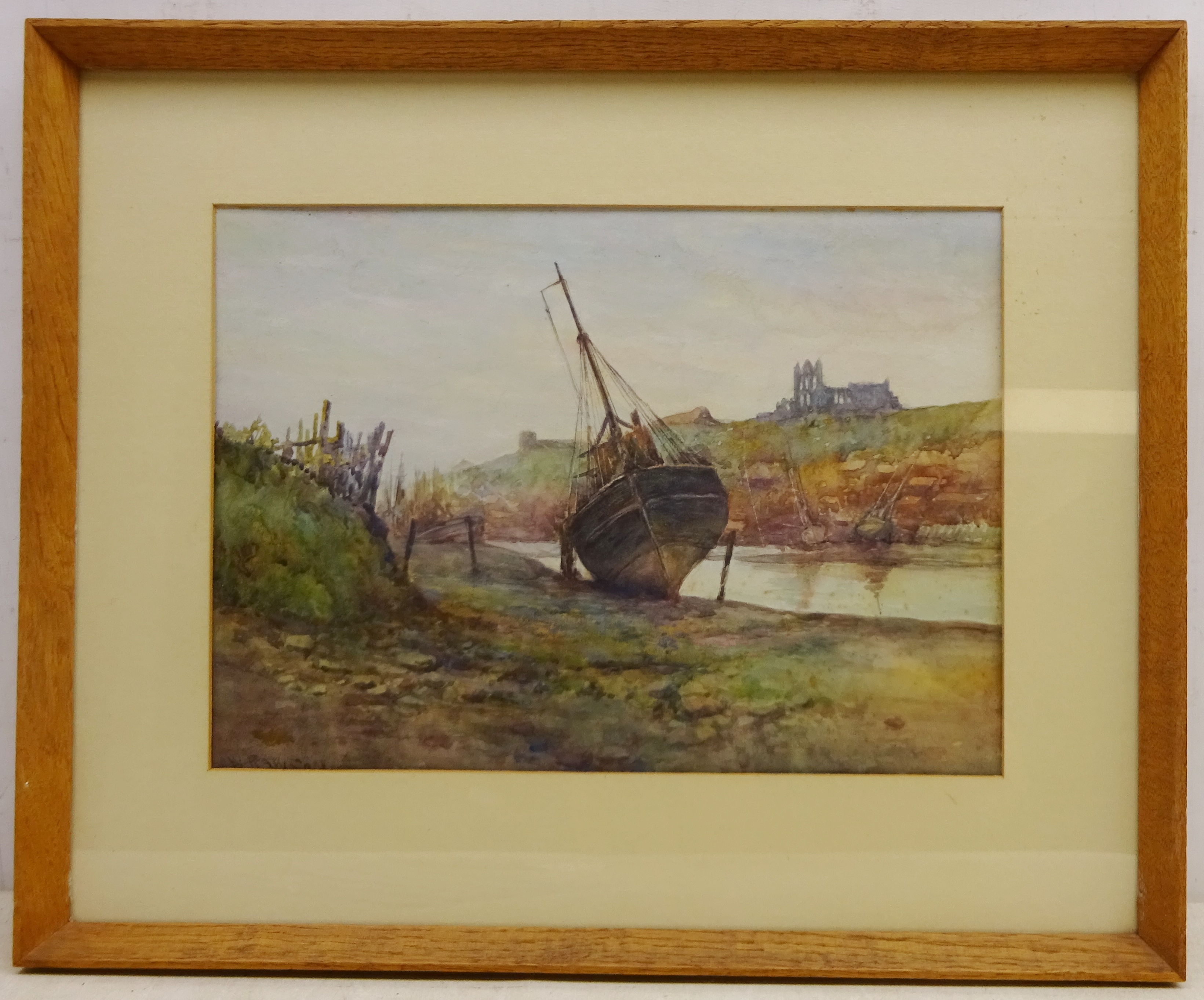 Boat at Low Tide, Whitby Harbour, - Image 2 of 2