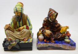 Two Royal Doulton figures: The Potter HN 1493 and Cobbler HN 1706, H20.