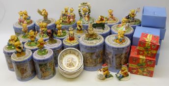 The Wonderful World of Rambling Ted - twenty-two figures and five Wedgwood children's bowls,