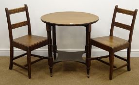 Regency style mahogany circular table,