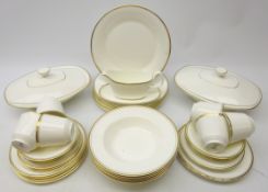 Royal Doulton 'Gold Concord' dinner and tea service for six persons