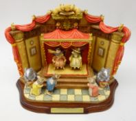 Border Fine Arts limited edition Brambly Hedge Tableau 'Pretenders to the Throne' group 198/260,