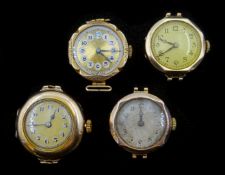 Rolex gold ladies wristwatch and three other gold wristwatches,