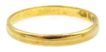 22ct gold wedding band hallmarked 1.