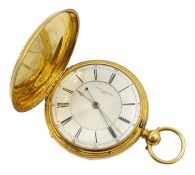 18ct gold full hunter pocket watch no.