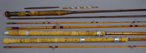 William Garden of Aberdeen two piece greenheart Trout fishing rod, No.