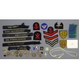 Collection of Military cap badges incl. three Army Service Corps, two West Yorks. Regit.