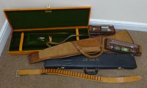 Gun cleaning kit including cleaning rods, patches, Young's cleaner etc in Riley case,