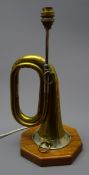 WW2 German brass bugle by Meinel & Herold, Klingenthal,