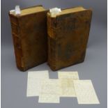 Four 19th century manuscript letters sent by Private W.