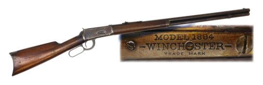 Winchester Model 1894 .32-40 underlever repeating Rifle, 64.