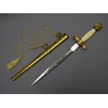 WW2 German Navy Kriegsmarine Officer's dress dagger,