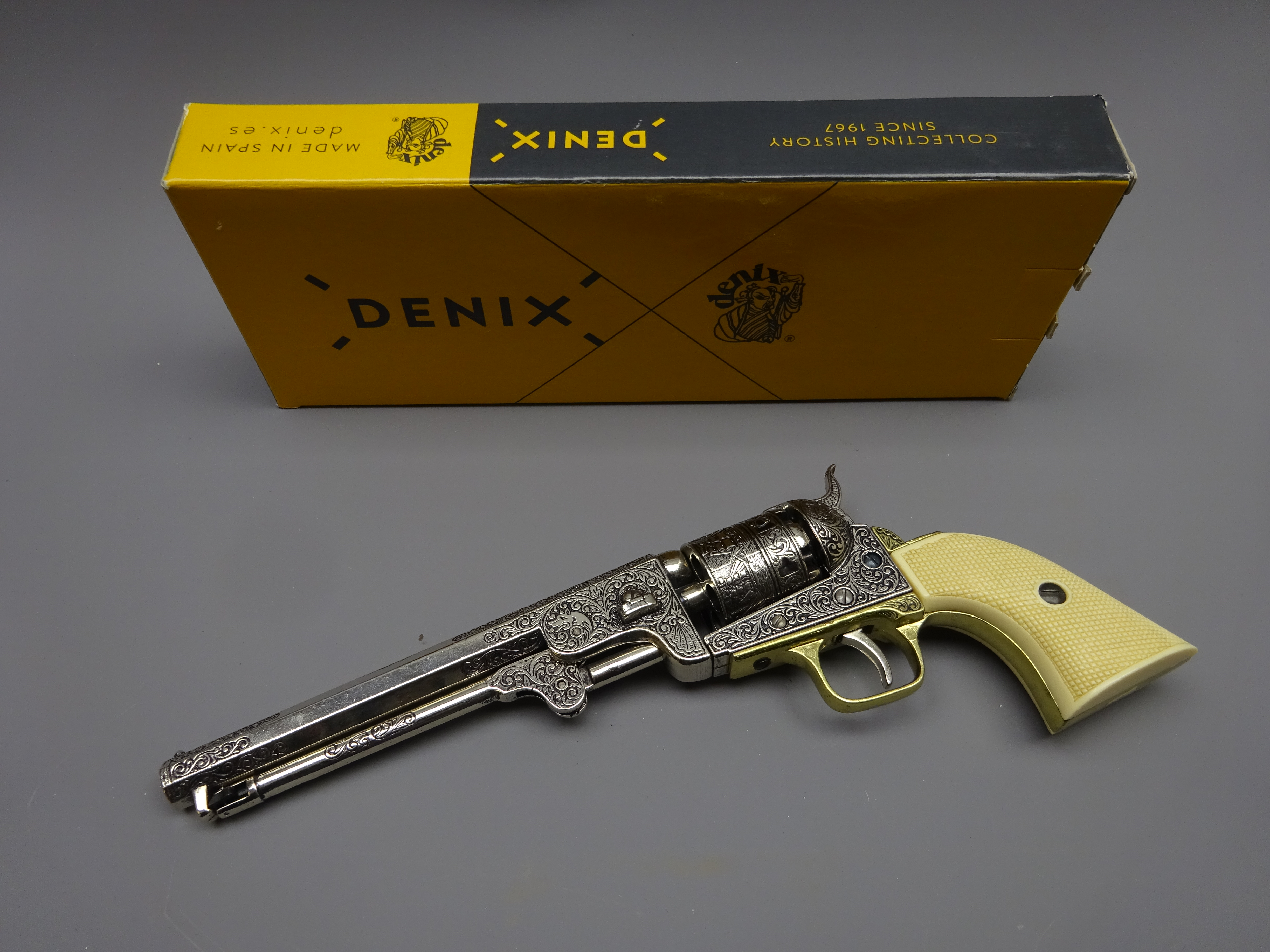 Denix Replica 1851 Navy Colt single action pistol, engraved detail, - Image 2 of 4