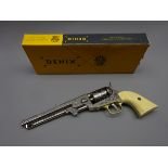 Denix Replica 1851 Navy Colt single action pistol, engraved detail,