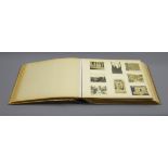 Early 20th century leather bound photograph album containing over four hundred photographs and