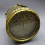 Early 20th century brass Hateley's Patent The "Homing" Pigeon Clock,