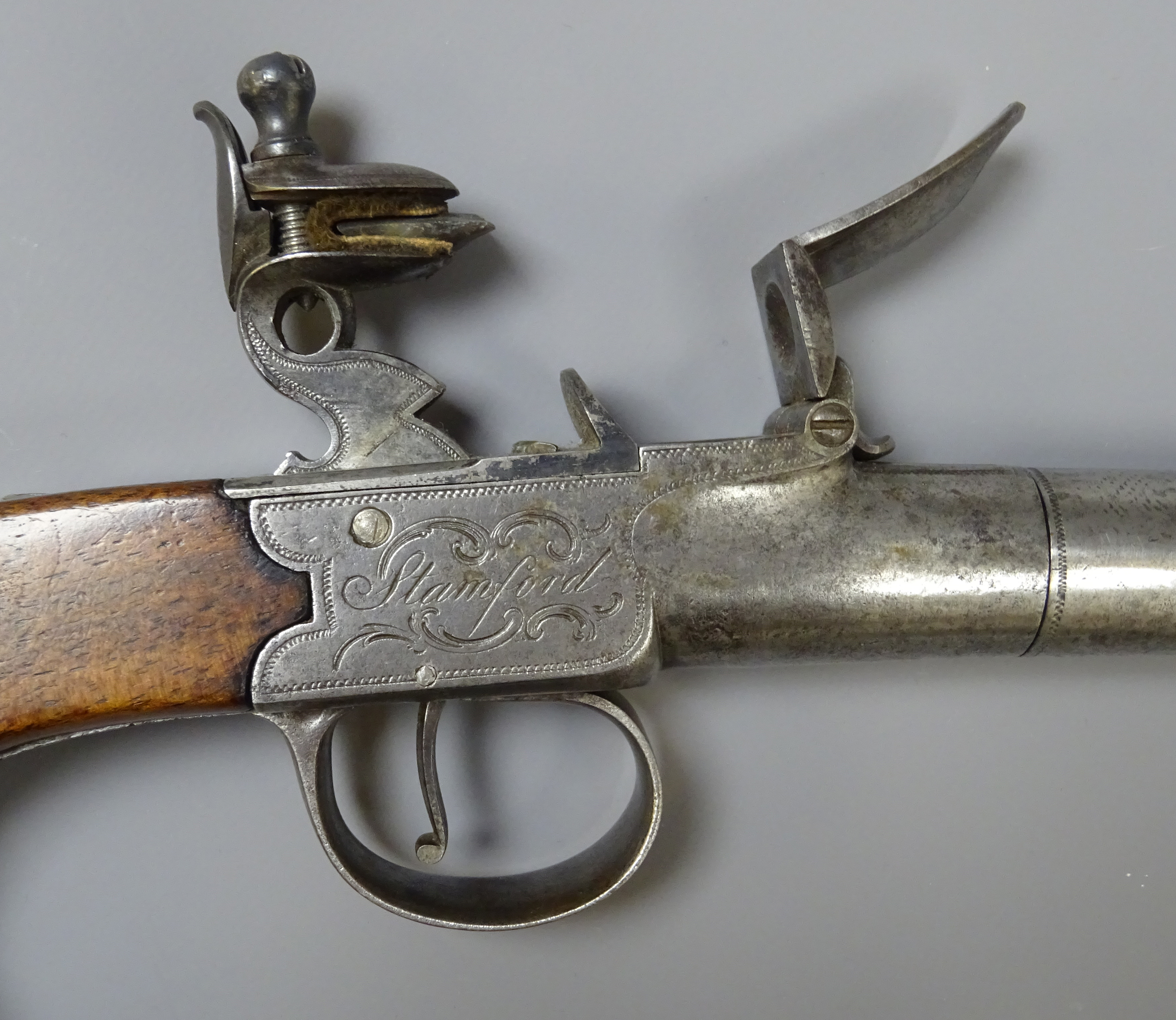 English Flintlock Pistol, C1800 with 14. - Image 9 of 10